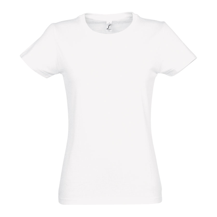 TEE-SHIRT BLANC 'IMPERIAL' FEMME 190 GR/M²