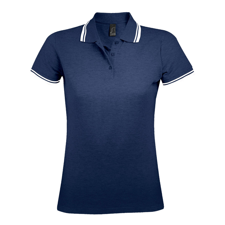 POLO BICOLORE PERSONNALISABLE FEMME 'PASADENA' 200 GR/M²