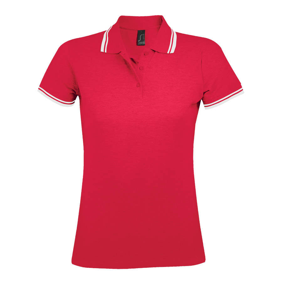 POLO BICOLORE PERSONNALISABLE FEMME 'PASADENA' 200 GR/M²