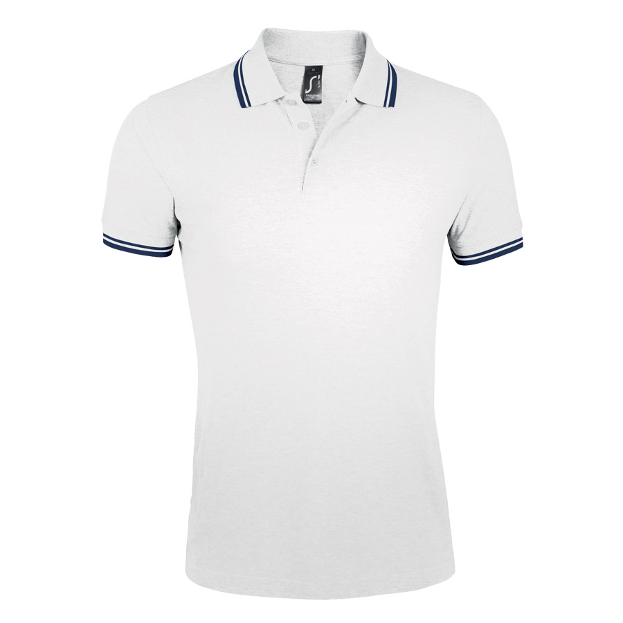 POLO BICOLORE PERSONNALISABLE HOMME 'PASADENA' 200 GR/M²