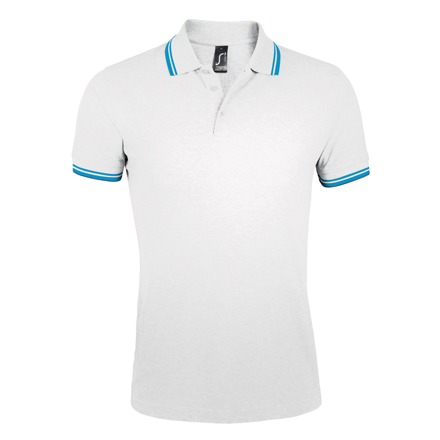 POLO BICOLORE PERSONNALISABLE HOMME 'PASADENA' 200 GR/M²