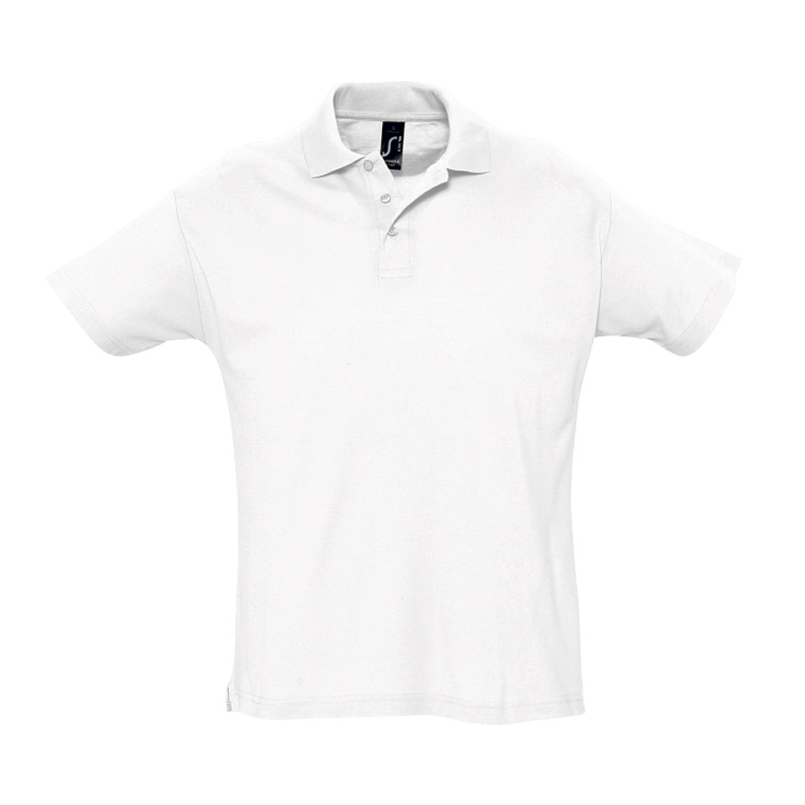 POLO PUBLICITAIRE HOMME 'SUMMER' BLANC 170 GR/M²