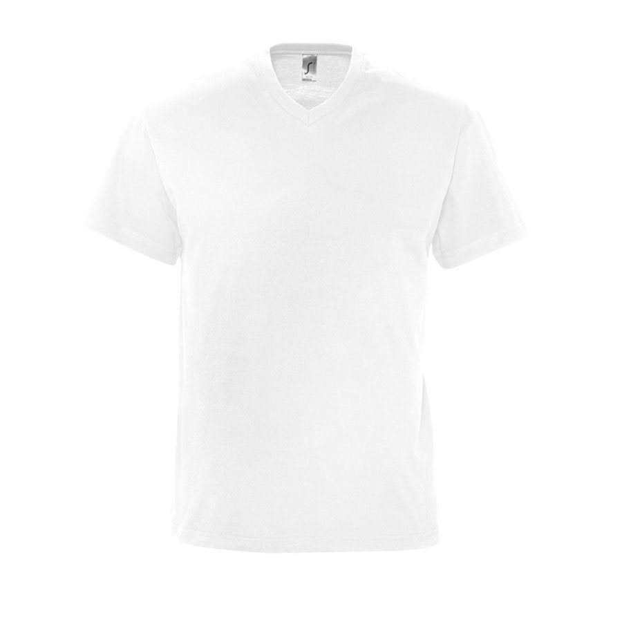 TEE-SHIRT PERSONNALISÉ COL V HOMME 'VICTORY' BLANC 150 GR/M²