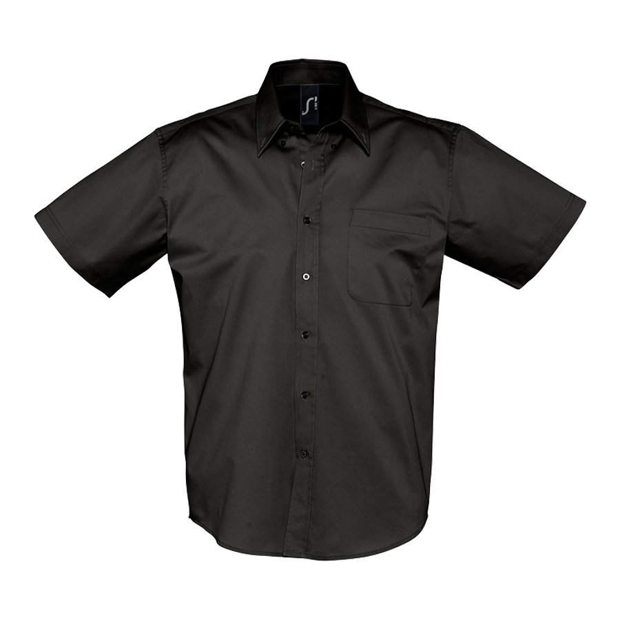 CHEMISE HOMME MANCHES COURTES 'BROOKLYN' 140 GR/M²