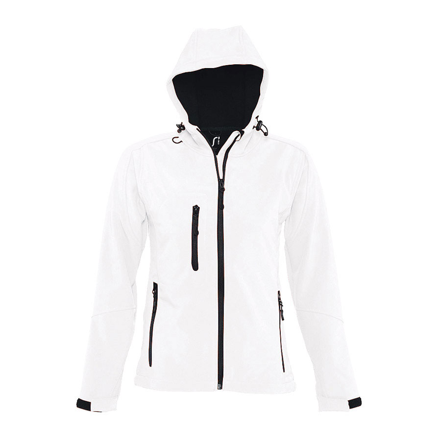 VESTE SOFTSHELL A CAPUCHE FEMME 'REPLAY' 340 GR/M²