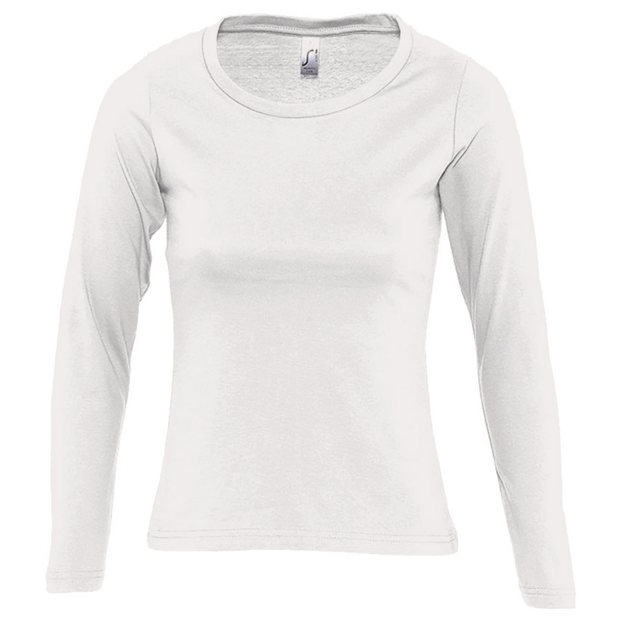 TEE-SHIRT HOMME MANCHES LONGUES 'MONARCH' BLANC 150 GR/M²