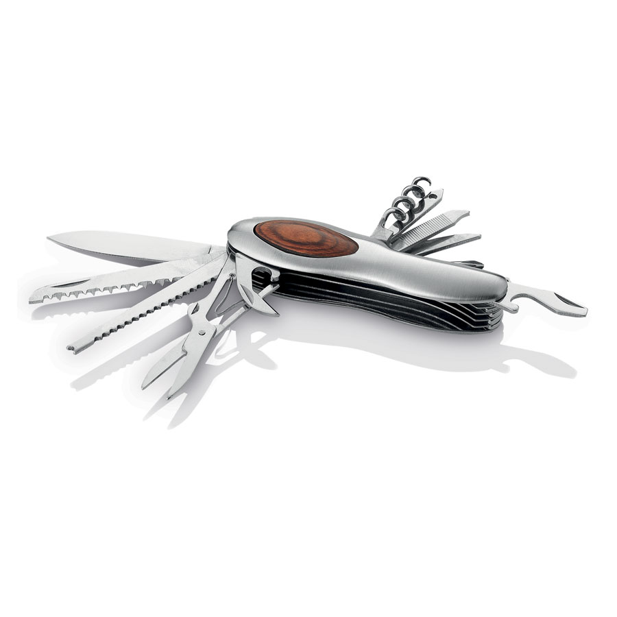 COUTEAU DE POCHE PERSONNALISÉ 15 FONCTIONS 'DAVY'