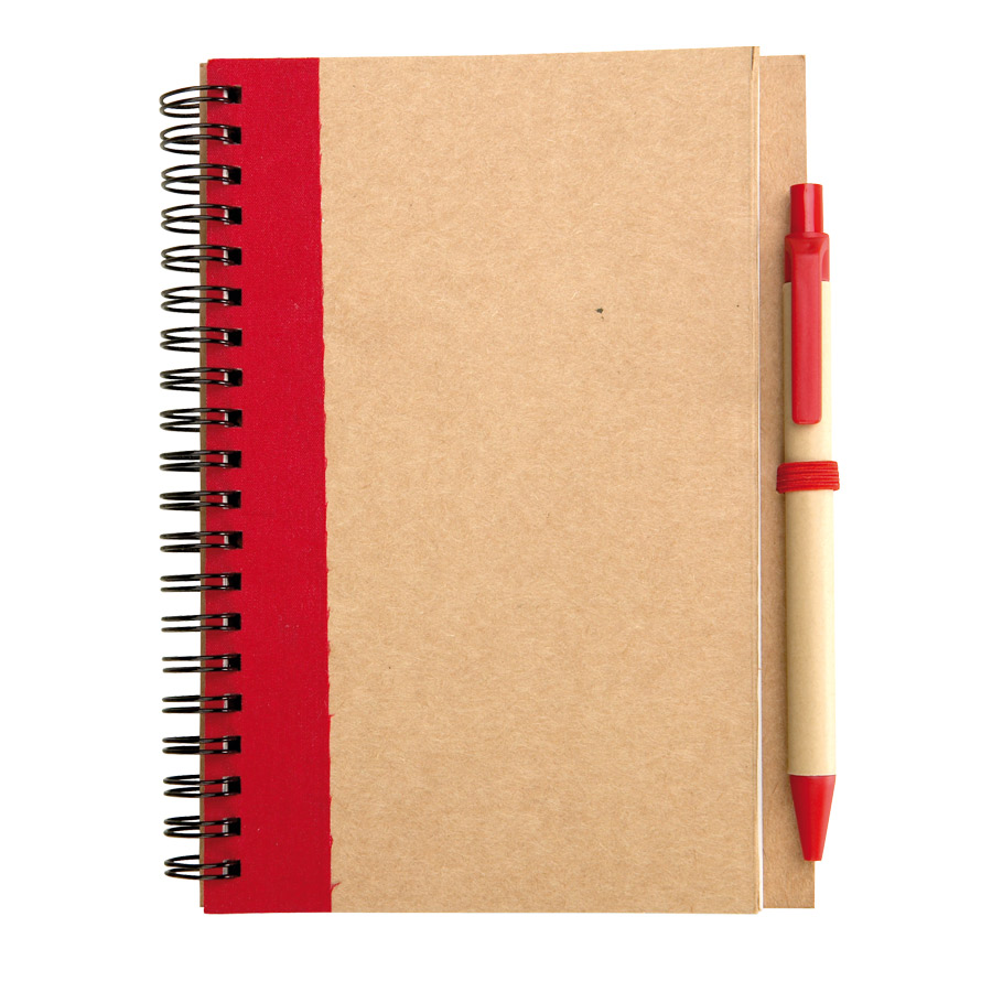 CARNET NON LIGNÉ AVEC STYLO RECYCLES 'RAMSES'