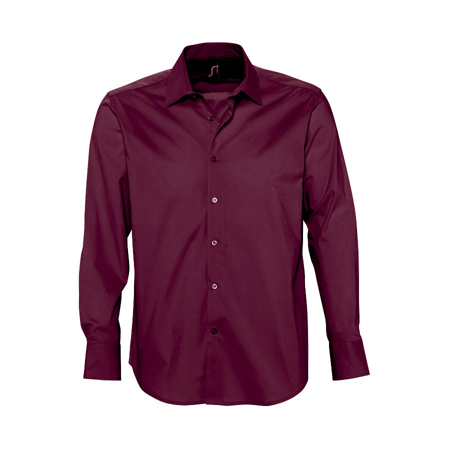CHEMISE PERSONNALISÉE HOMME MANCHES LONGUES 'BRIGHTON' 140 GR/M²