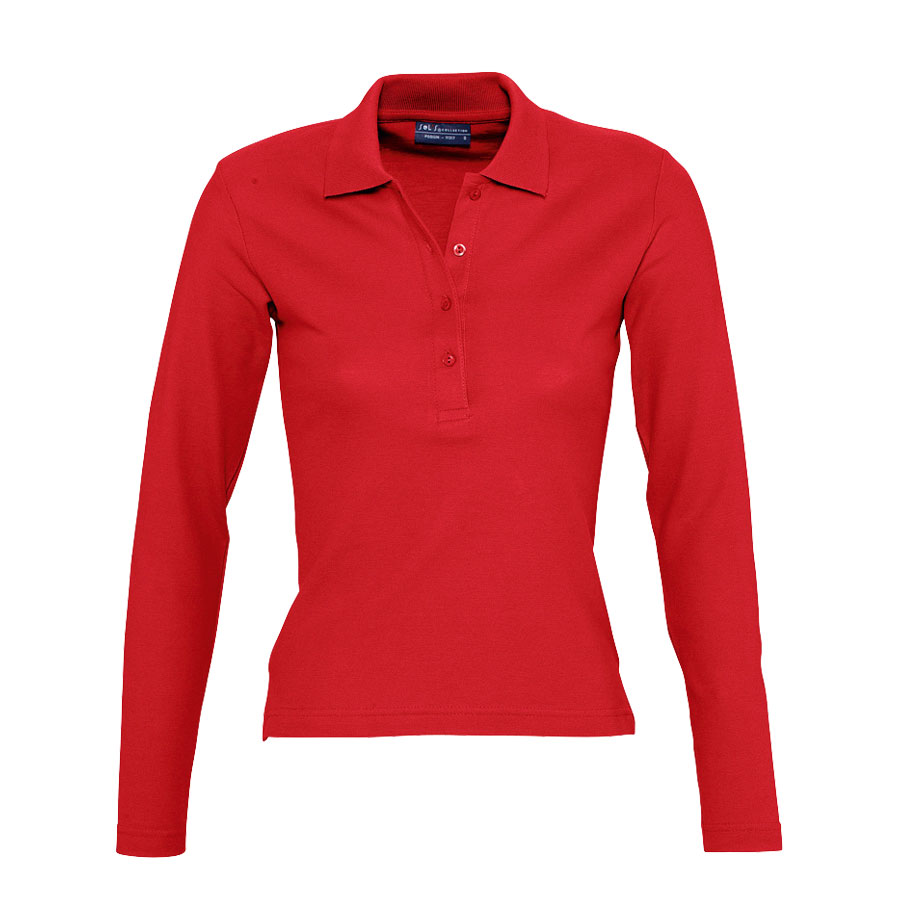 POLO PUBLICITAIRE FEMME MANCHES LONGUES 'PODIUM'