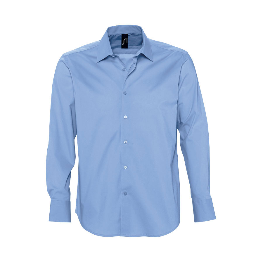 CHEMISE PERSONNALISÉE HOMMEMANCHES LONGUES 'BRIGHTON' 140 GR/M²