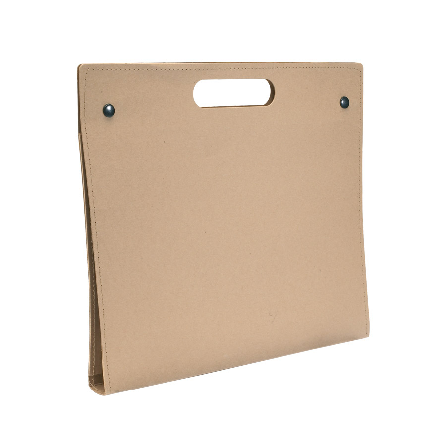 PORTE-DOCUMENTS EN CARTON RECYCLÉ AVEC STYLO 'ALBERTA'