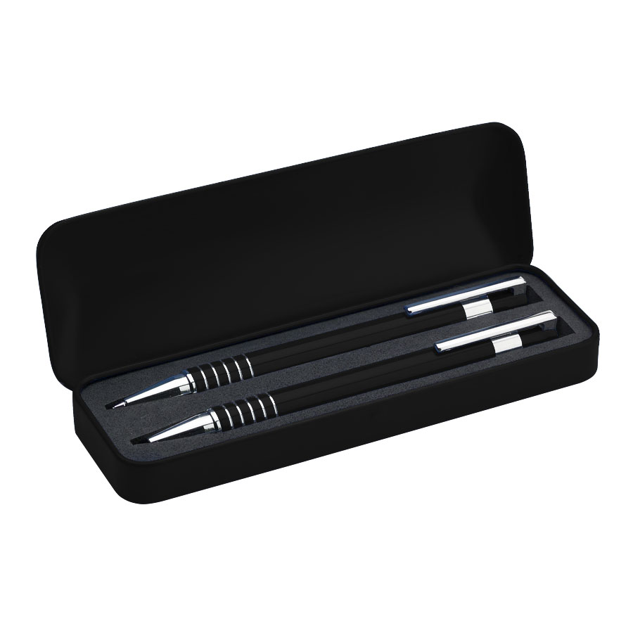 PARURE STYLO ET PORTE-MINES GRAVÉS 'MONTEBELLO'