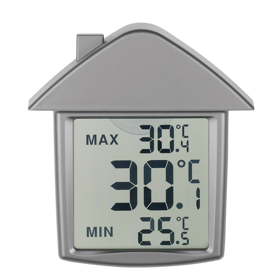 THERMOMETRE AVEC VENTOUSE REVERSIBLE 'THERMOHOUSE'