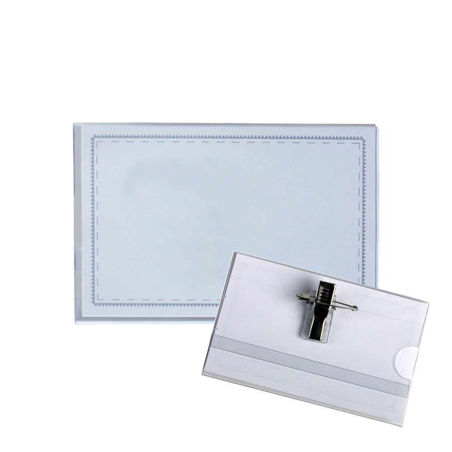 PORTE BADGE A PINCE ET EPINGLE 'FILIPPO'