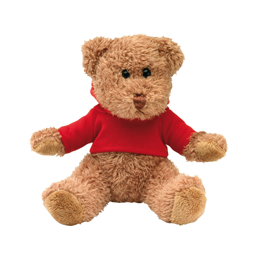 PELUCHE OURSON PERSONNALISABLE AVEC SWEAT CAPUCHE 'TEDDY'