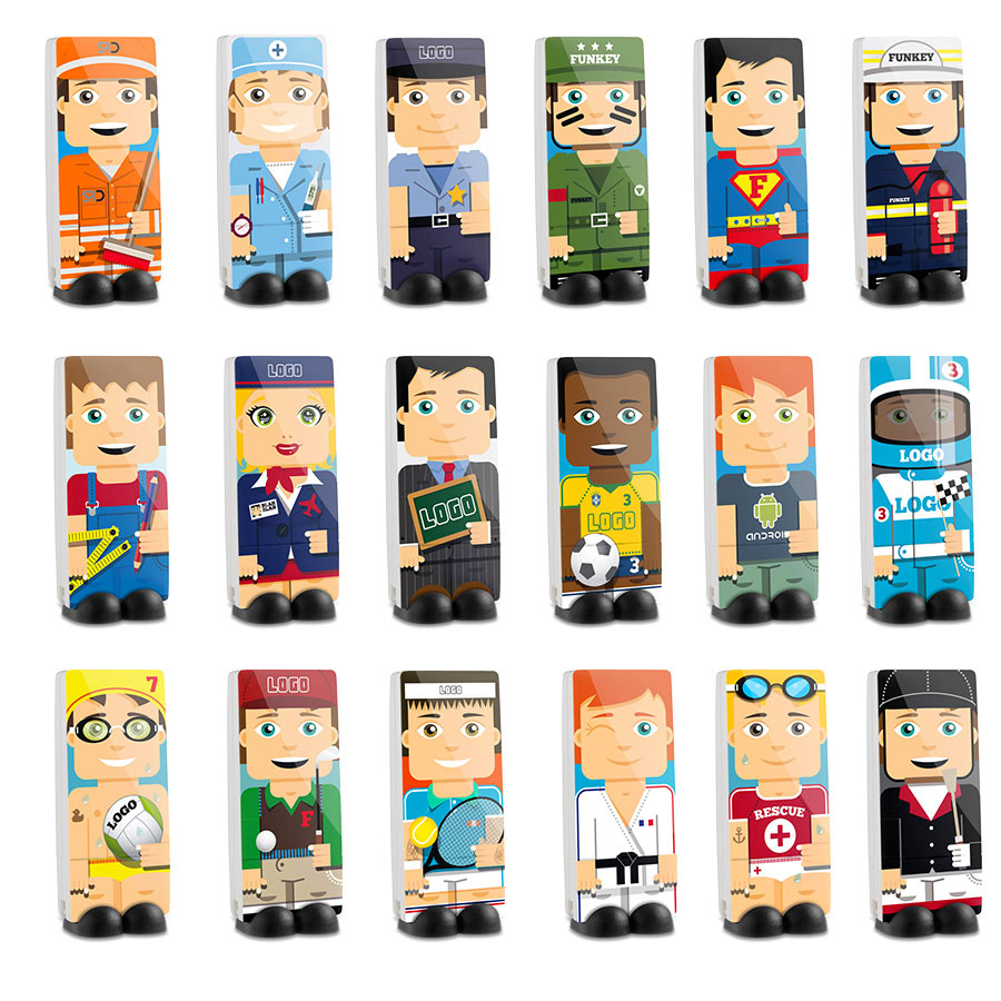 CLE USB PUBLICITAIRE 'FUNKEY'