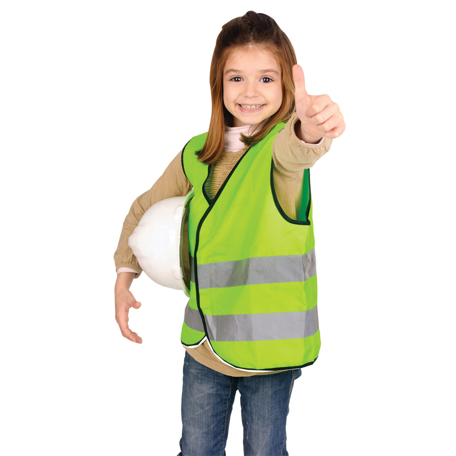 GILET DE SECURITE PERSONNALISABLE ENFANT 'FLUOSAFE'