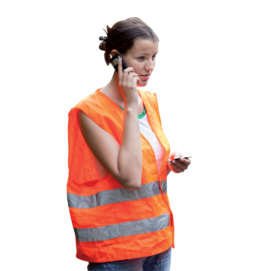 GILET DE SECURITE PUBLICITAIRE ADULTE 'FLUOSAFE'