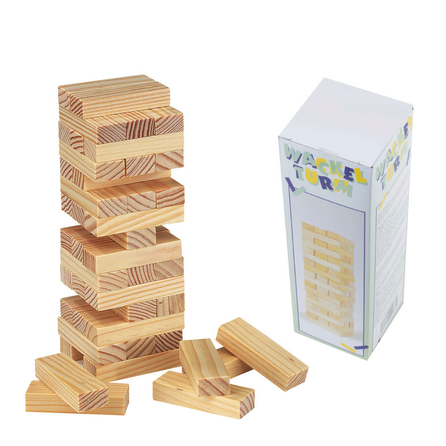 JEU DE CONSTRUCTION PUBLICITAIRE EN BOIS 'TURM'