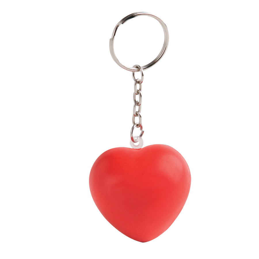 PORTE-CLÉS PUBLICITAIRE ANTI-STRESS COEUR 'LOVITA'