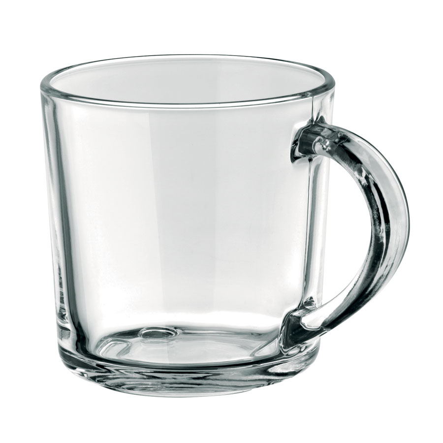 MUG EN VERRE 'SOFFY' TRANSPARENT