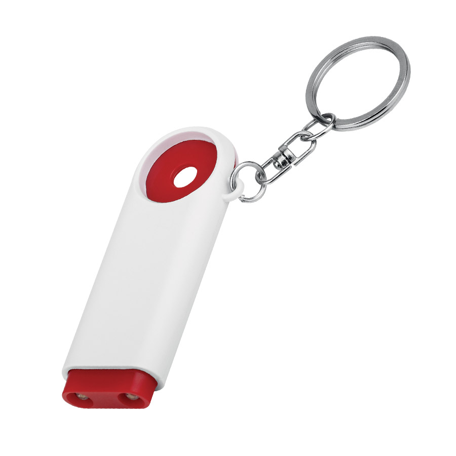PORTE-CLÉS LAMPE JETON 'PUSH'