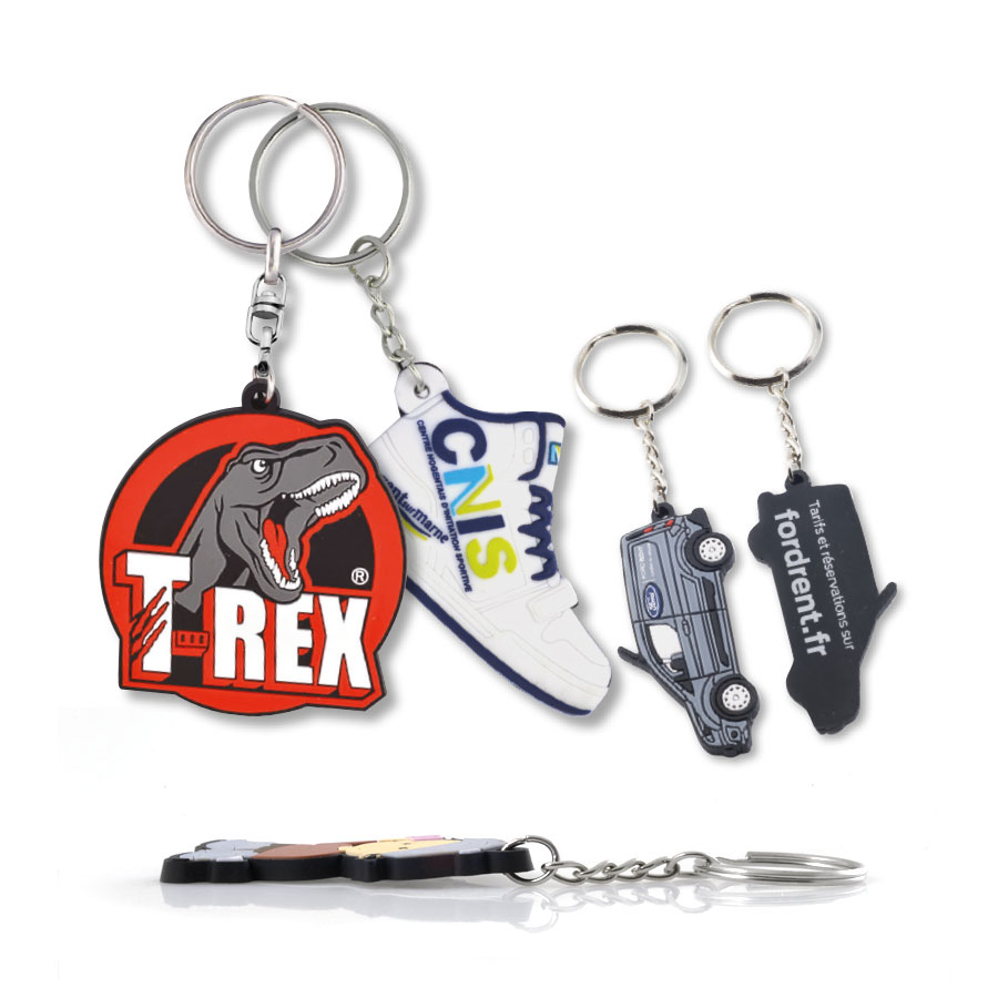 PORTE-CLES SUR MESURE EN PVC SOUPLE 2D 'MISURA'