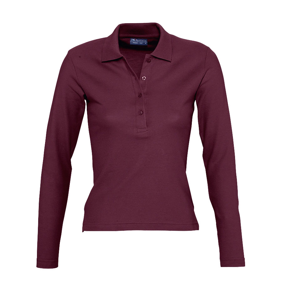 POLO PUBLICITAIRE FEMME MANCHES LONGUES 'PODIUM'