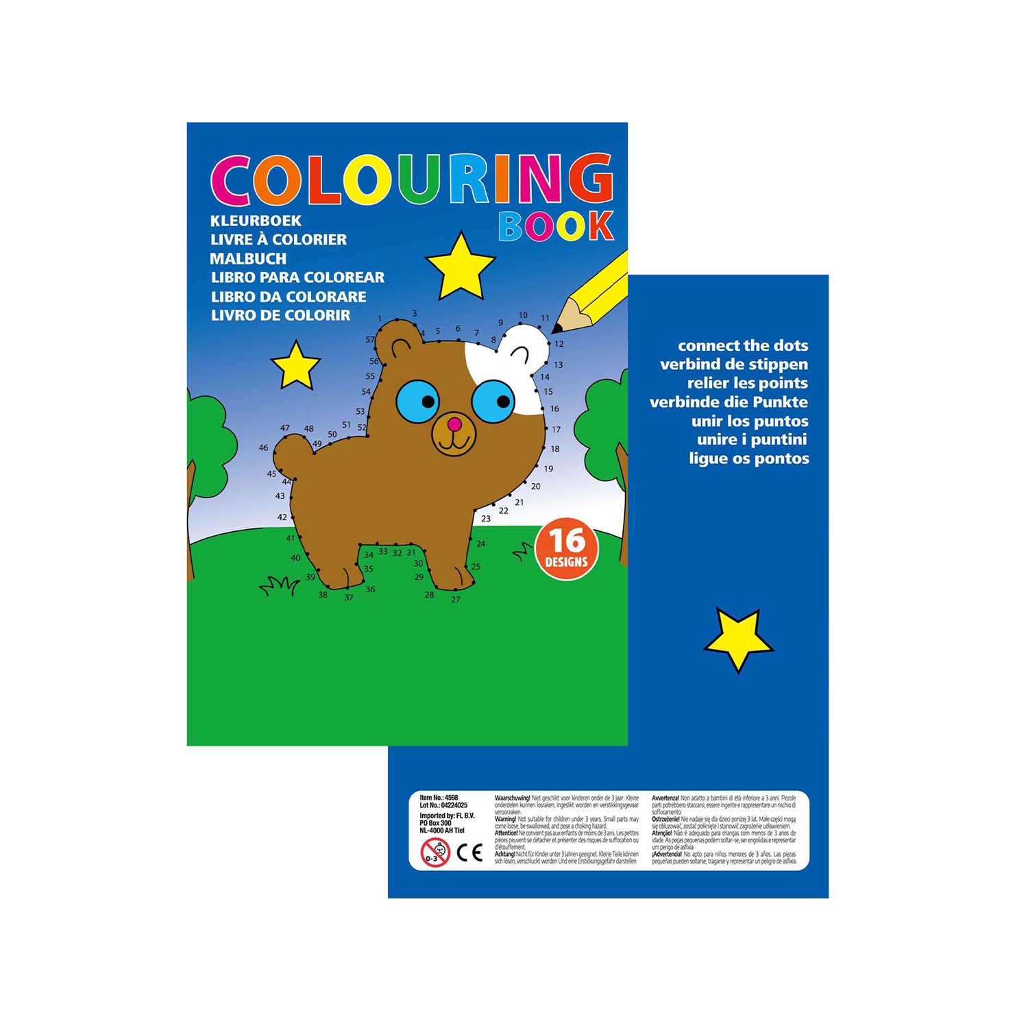 CAHIERS DE COLORIAGE POINTS A RELIER A4 OU A5 'JULIE'