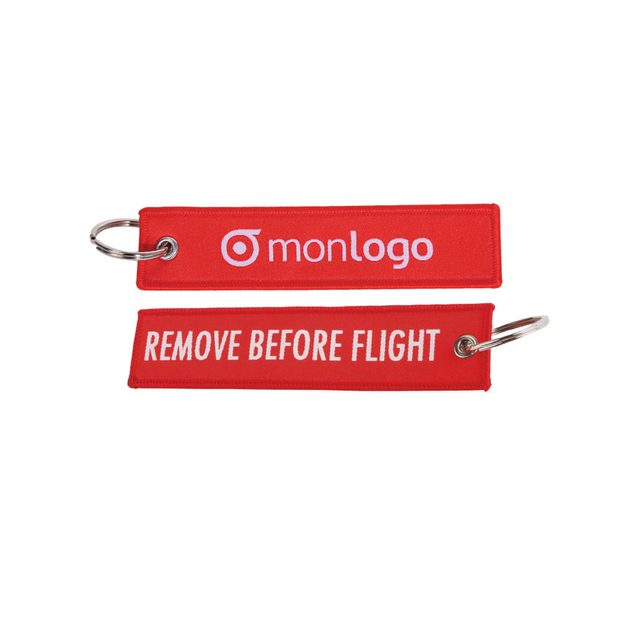 PORTE-CLES PUBLICITAIRE TISSÉ 'WING'