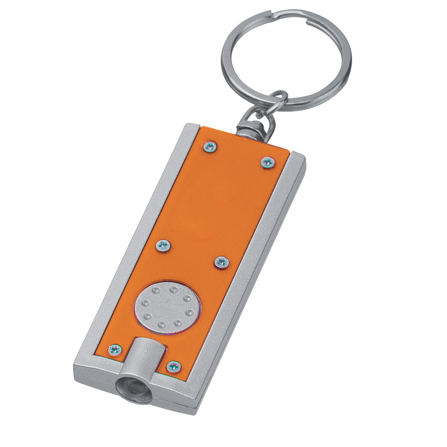 LOT DE 100 PORTE-CLES LAMPE 'FLAT'