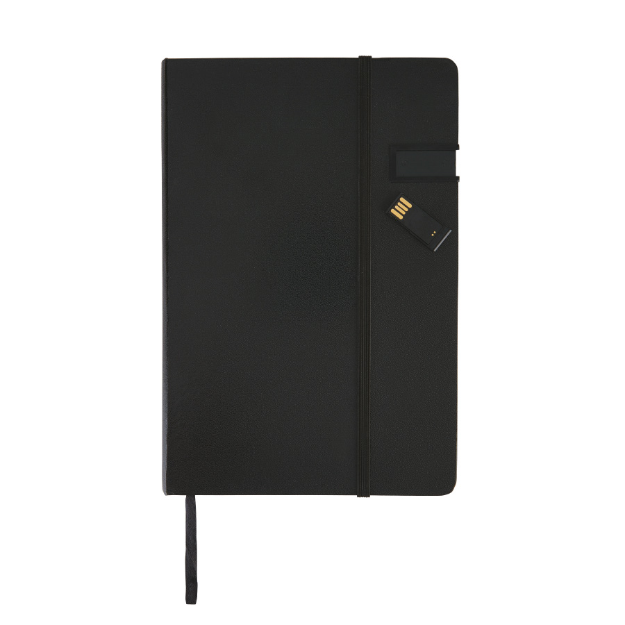 CARNET PUBLICITAIRE AVEC CLÉ USB 4GO 'REVOLUTION'