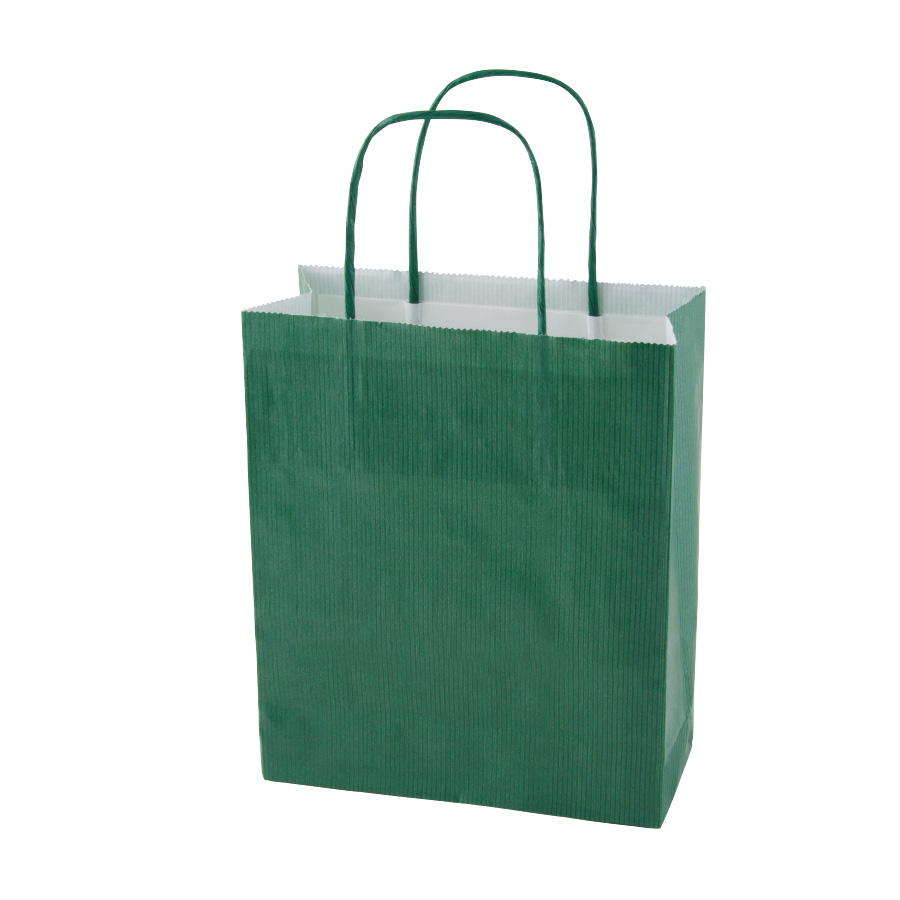 SAC PAPIER KRAFT PROMOTIONNEL ANSES TORSADEES 'CUBANO' 32X41X12 cm 100 GR/M²