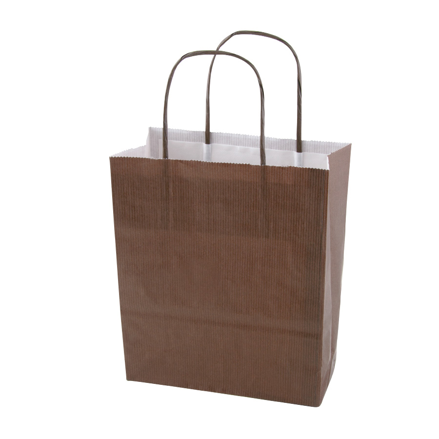 SAC PAPIER KRAFT PROMOTIONNEL ANSES TORSADEES 'CUBANO' 32X41X12 cm 100 GR/M²