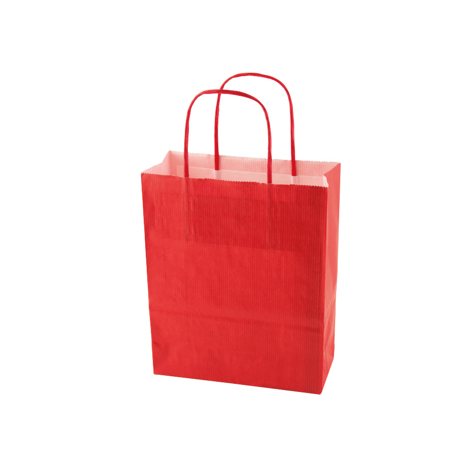 SAC PAPIER KRAFT PUBLICITAIRE ANSES TORSADEES 'CUBANO' 22X31X10 cm 90 GR/M²