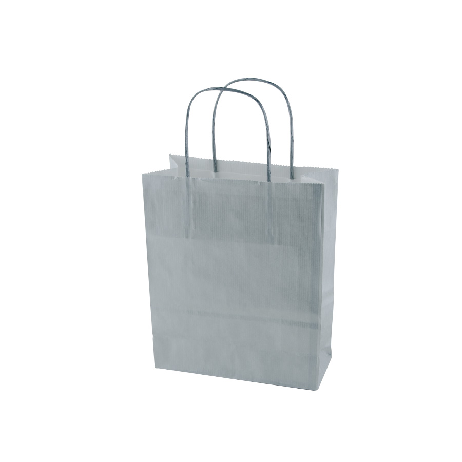 SAC PAPIER KRAFT PUBLICITAIRE ANSES TORSADEES 'CUBANO' 22X31X10 cm 90 GR/M²