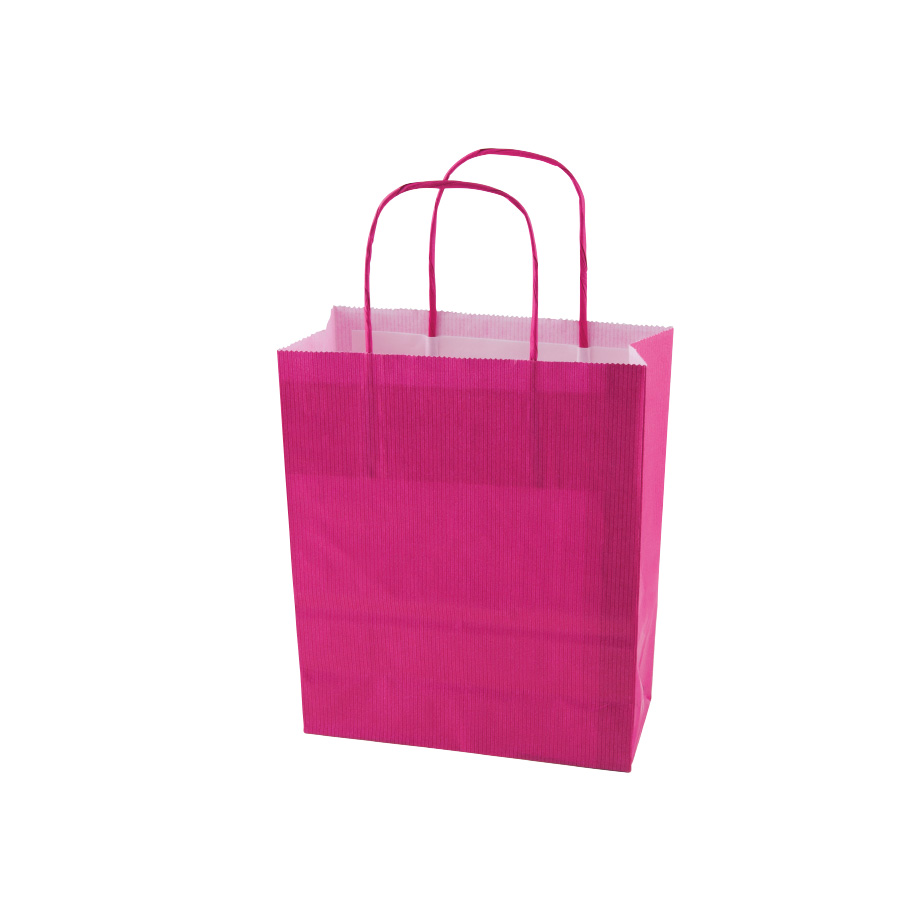 SAC PAPIER KRAFT PUBLICITAIRE ANSES TORSADEES 'CUBANO' 22X31X10 cm 90 GR/M²