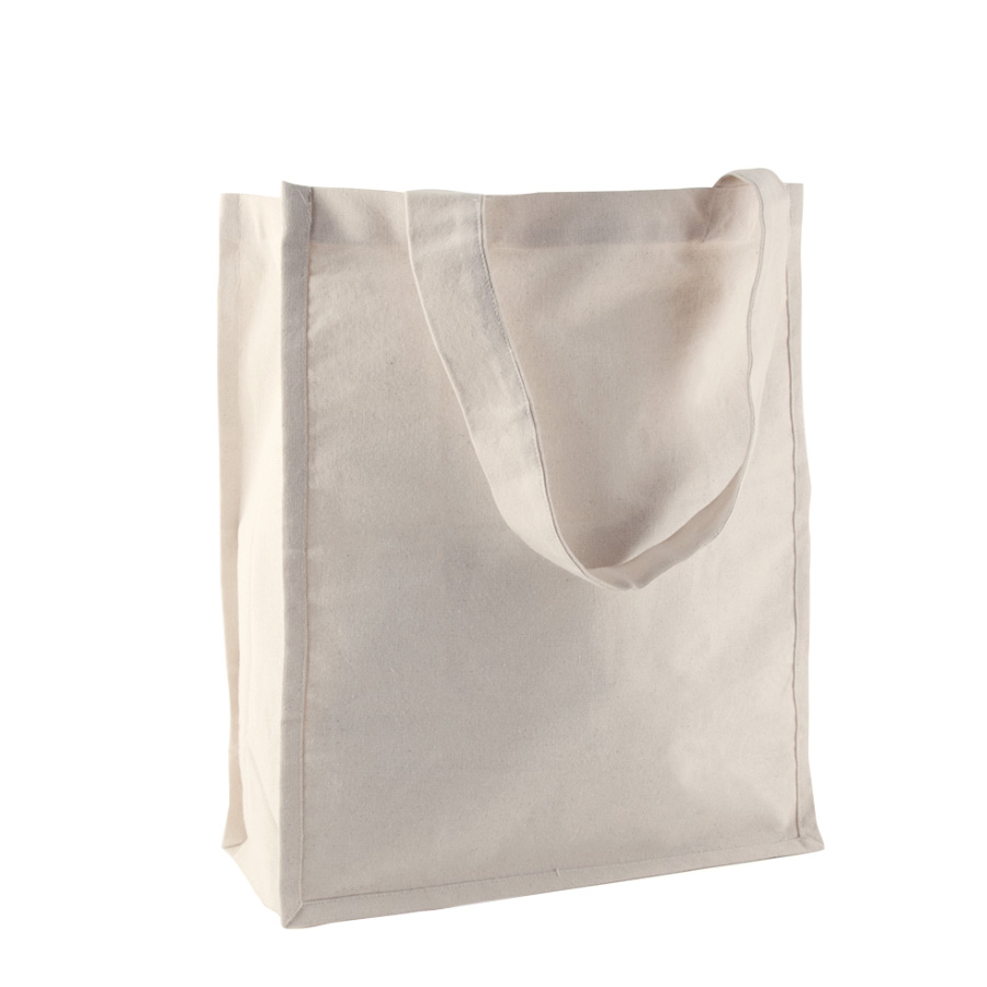 SAC COTON PUBLICITAIRE AVEC SOUFFLET 'FLORIA' 330 GR/M²