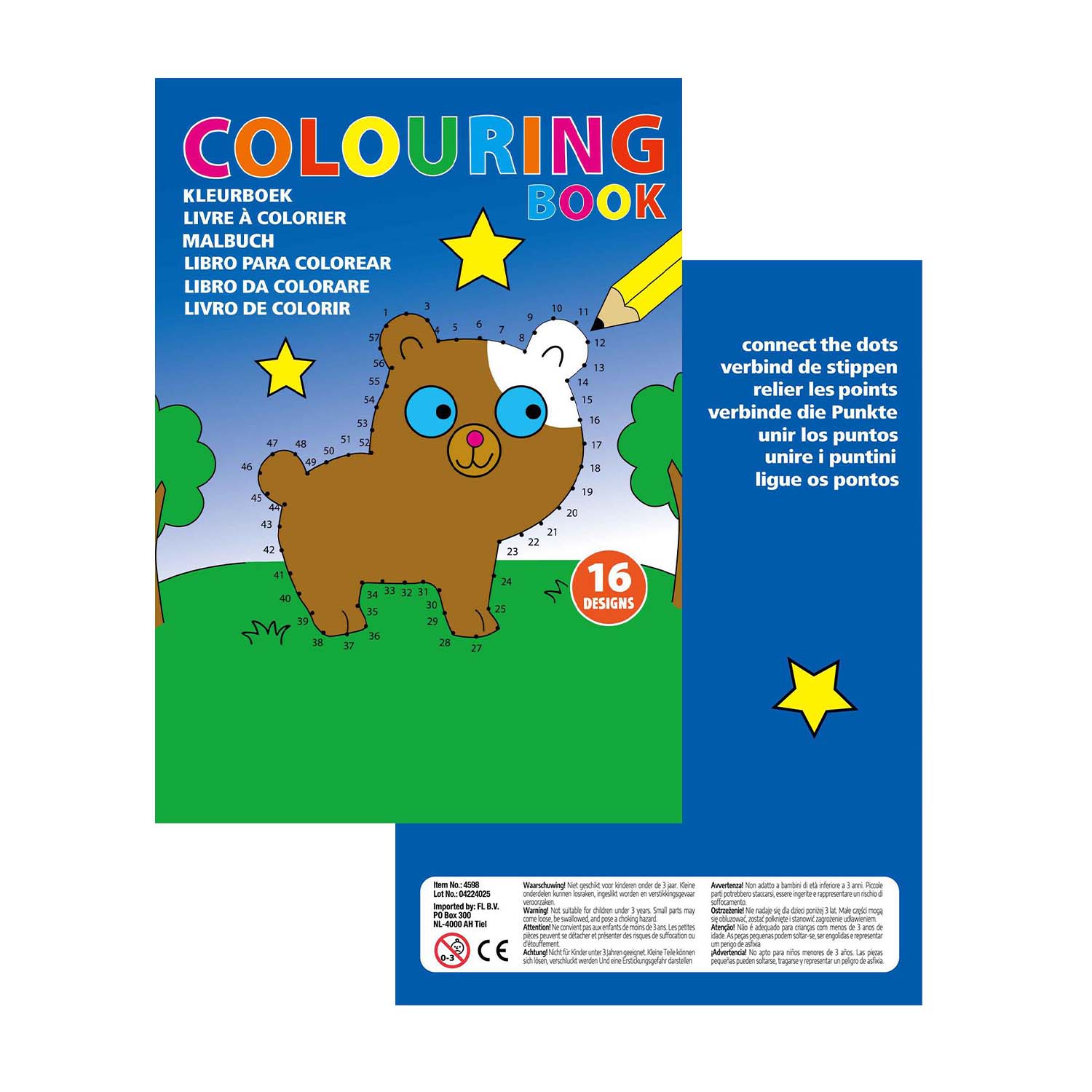 CAHIERS DE COLORIAGE POINTS A RELIER A4 OUA5 'JULIE'