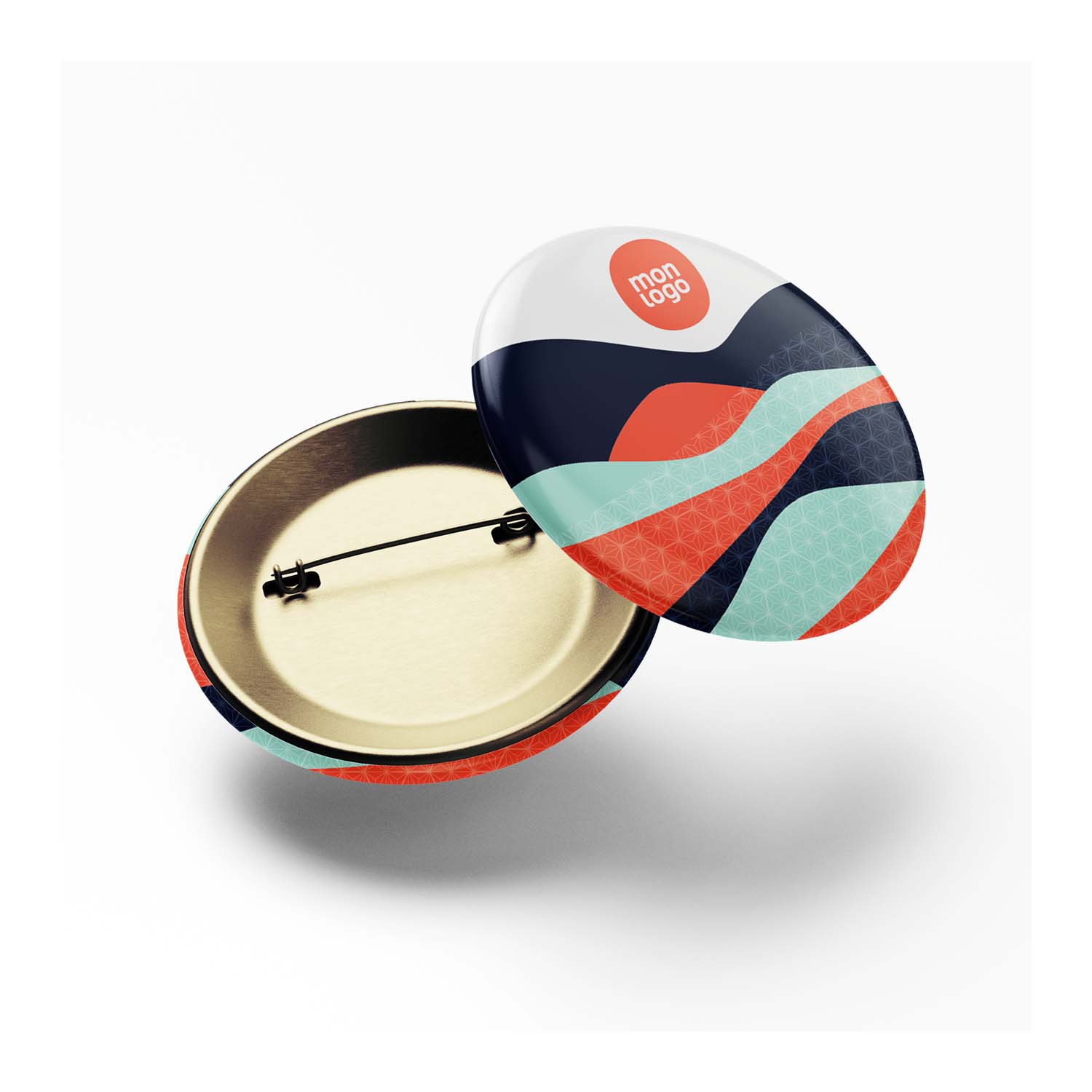 BADGE PUBLICITAIRE 'ELIAN' MAT