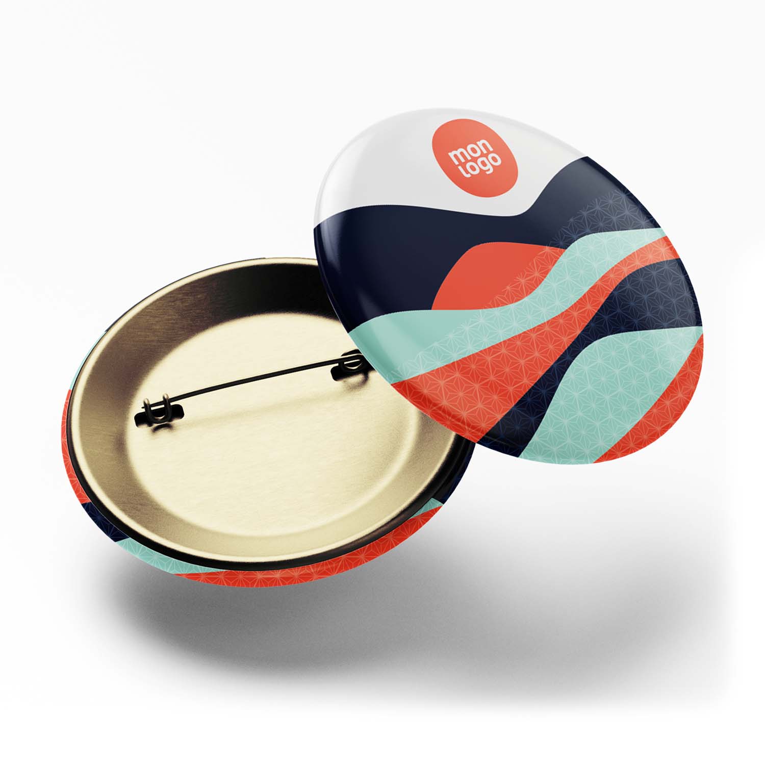 BADGE PUBLICITAIRE 'ELIAN' MAT