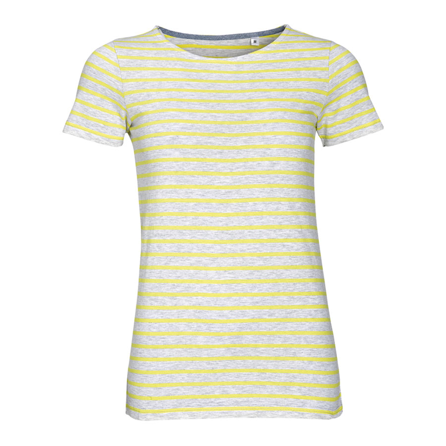 T-SHIRT MARINIÈRE PUBLICITAIRE FEMME 'MILES' 150GR/M²