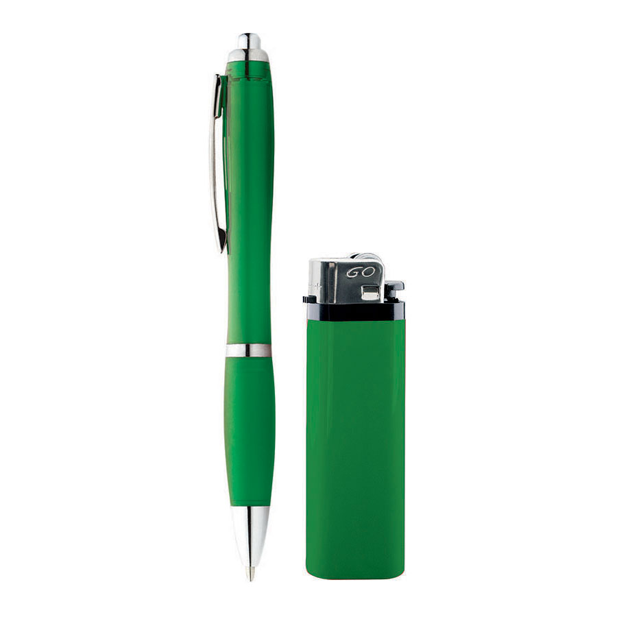 LOT DE 250 BRIQUETS JETABLES 'URANUS' + 250 STYLOS 'RIOCOLOR'