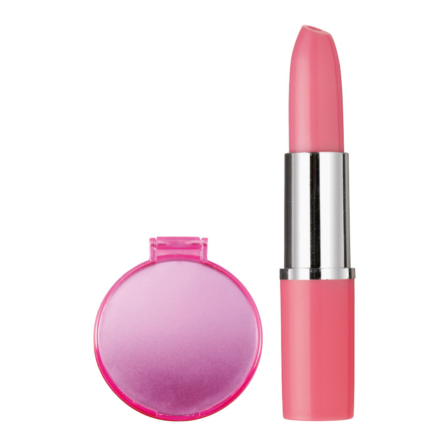 LOT DE 250 STYLOS 'LIPSTICK' + 250 MIROIRS DE POCHE 'BEAUTY'