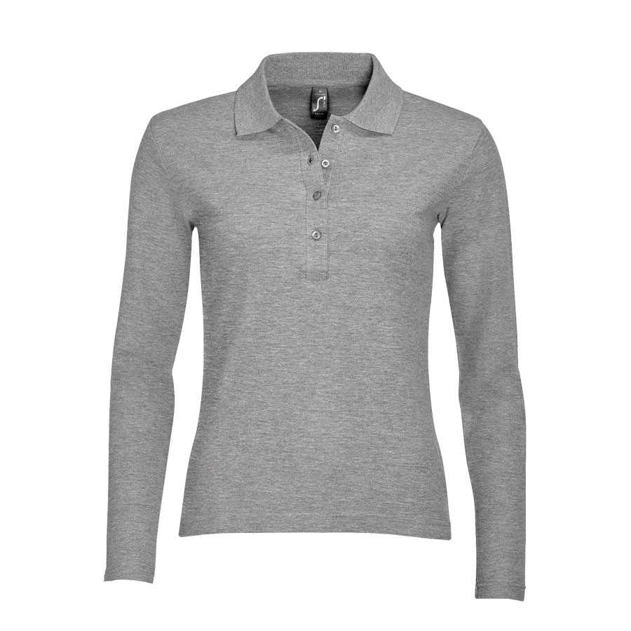POLO PUBLICITAIRE FEMME MANCHES LONGUES 'PODIUM'