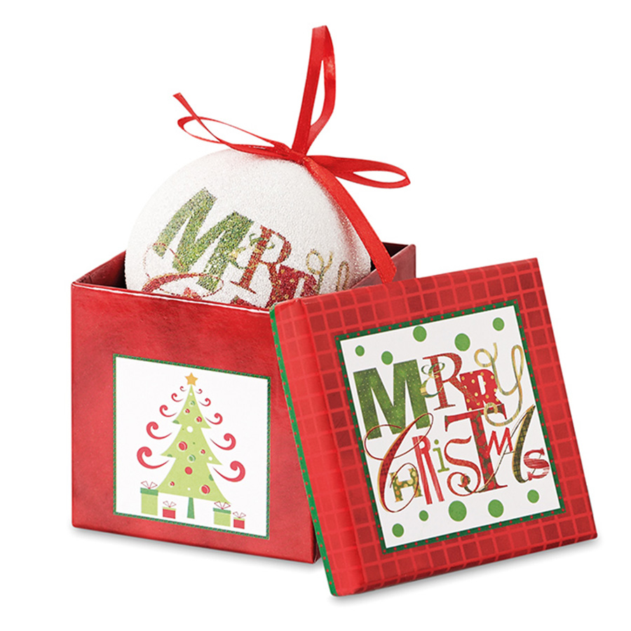 BOULE DE NOËL PUBLICITAIRE 'MERRY'