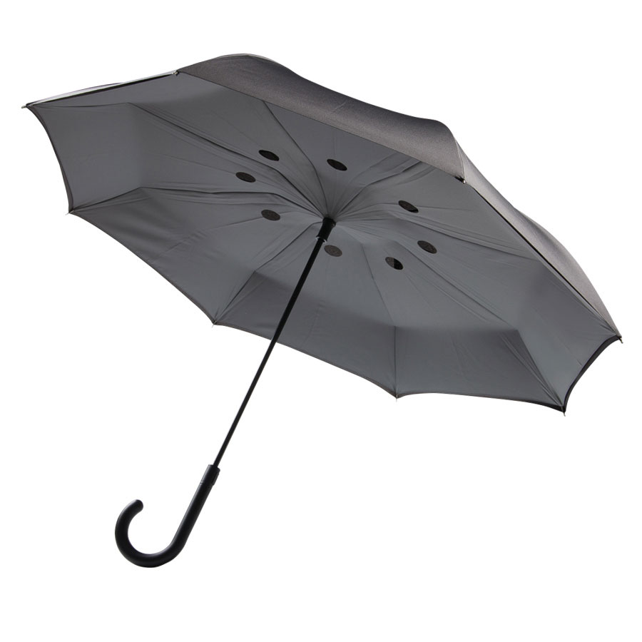 PARAPLUIE PUBLICITAIRE TEMPETE REVERSIBLE A FERMETURE AUTOMATIQUE 'LERWICK
