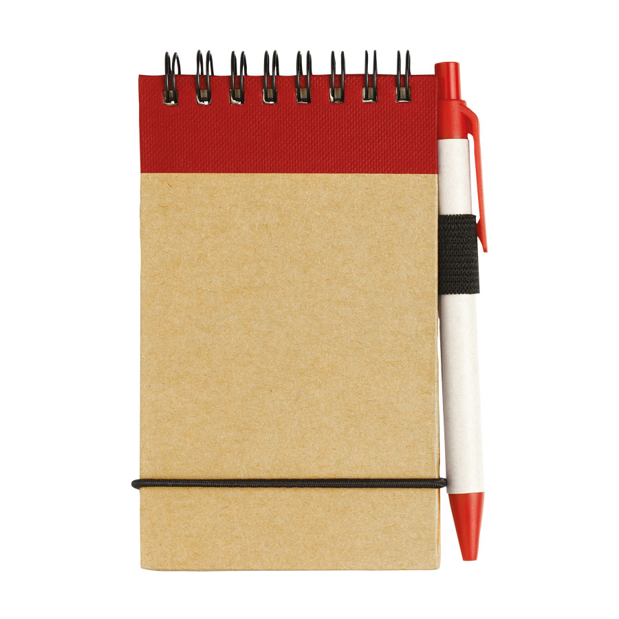 LOT DE 150 BLOC-NOTES A7 PERSONNALISÉS AVEC STYLO RECYCLÉ 'APOPIS'