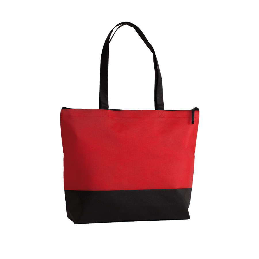SAC SHOPPING PUBLICITAIRE BICOLORE ANSES LONGUES 'LUPITA' 100 GR/M²